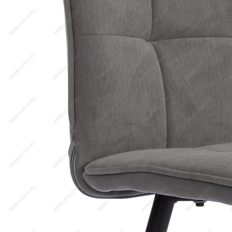 Стул обеденный Bari, флок, серый/черный, 29, 46х55х89 | изображение 7