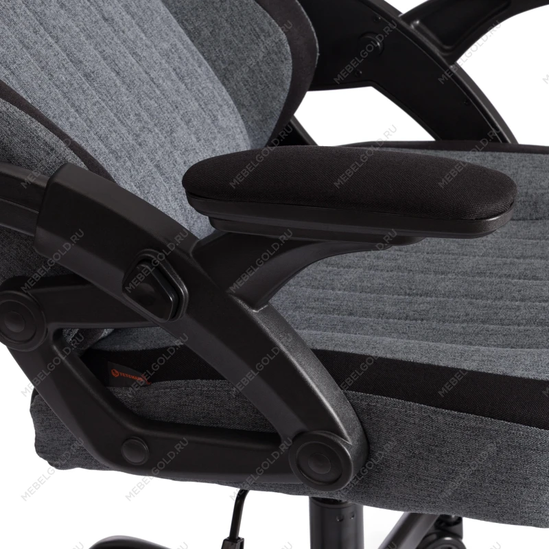 Компьютерное кресло iWolf, ткань, черный/серый | изображение 8