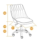 Кресло SWAN, флок, коричневый, 6 | изображение 10