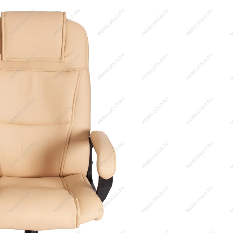 Кресло BERGAMO хром (22), кож/зам, бежевый, 36-34 | изображение 5