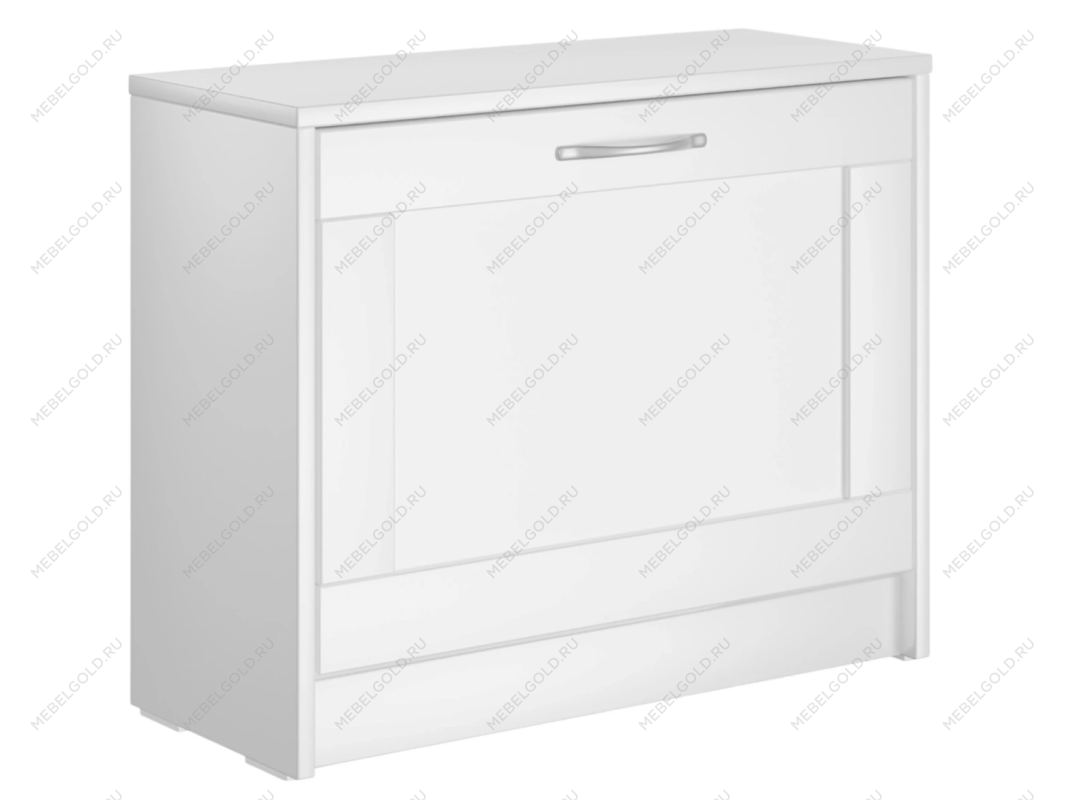 Обувница Сириус с 1 откидным ящиком, 60 х 25 х 49 см, ЛДСП, белая