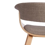 Стул VIMTA (mod.8021), дерево / ткань, 69х56х77 см, натуральный/бежевый, Aimcasa 5 | изображение 9