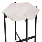 Столик кофейный Secret De Maison FENDY ( mod. 11980 ), алюминиевый сплав/мрамор, 38*38*53 см, античная медь | изображение 3