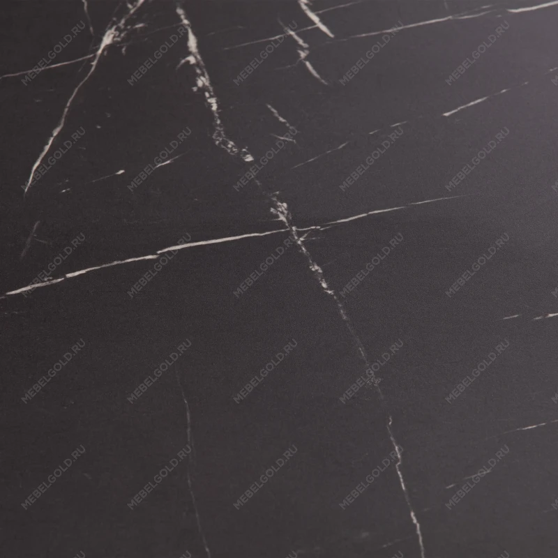 Стол обеденный VOX раздвижной, ЛДСП, 132-172x85x75,5 см, Мрамор черный/Белый | изображение 12