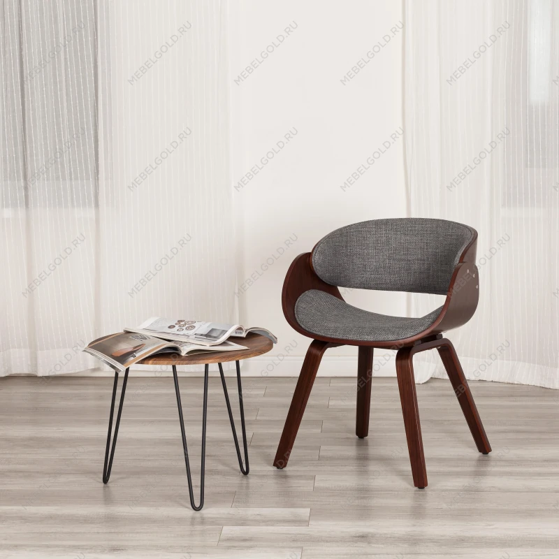 Стул LANDO (mod.8036), дерево / ткань, 59х53х75 см, орех/серый, Aimcasa 28 | изображение 11