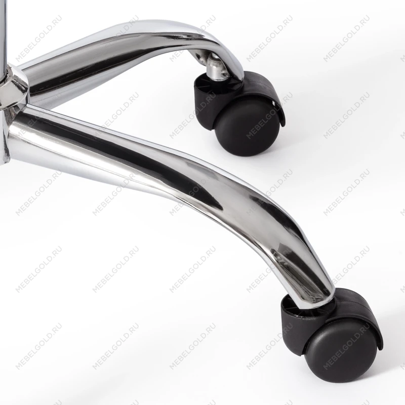 Офисное Компьютерное кресло TULIP (mod.106-1), металл/пластик/PU, 58 x 47 x 97см, Black (черный) / Chrome (хром) | изображение 8