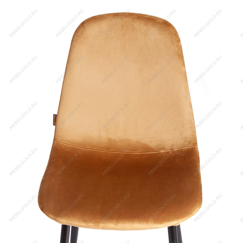 Стул BREEZE (mod. JSC-58), Велюр/металл, 44 х 53 х 86 см, brown (коричневый) HLR12 / черный | изображение 5