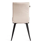 Стул обеденный Monte Carlo, TREND, флок, бежевый/черный, 7, 49х51х93 см | изображение 3