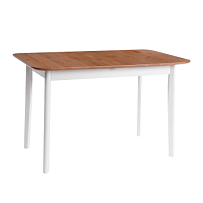 Стол Соната Люкс/Sonata Lux table, 120х75х75 см, массив сосны, антик/белый, 120х75х75 см