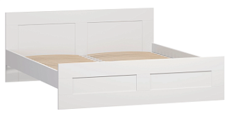 Кровать двуспальная Сириус, 180х200 см, белая RU