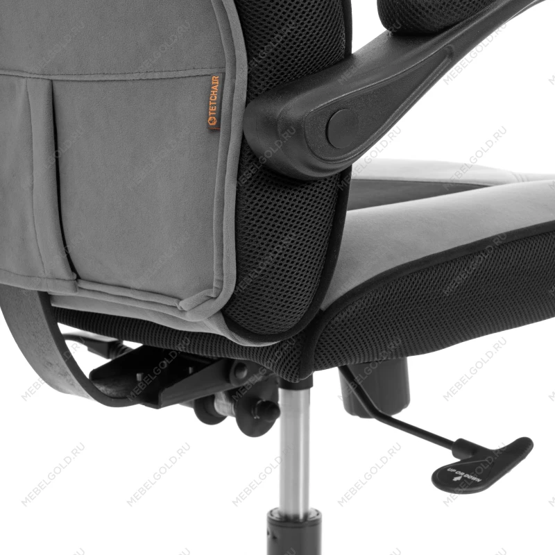 Кресло Arena metalBL, велюр, серый/черный, 29/35 | изображение 12