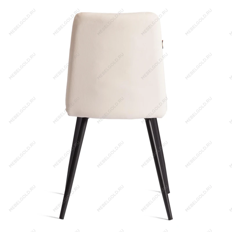 Стул обеденный Asti, TREND, велюр, молочный/черный, 4, 50х55х93 | изображение 3