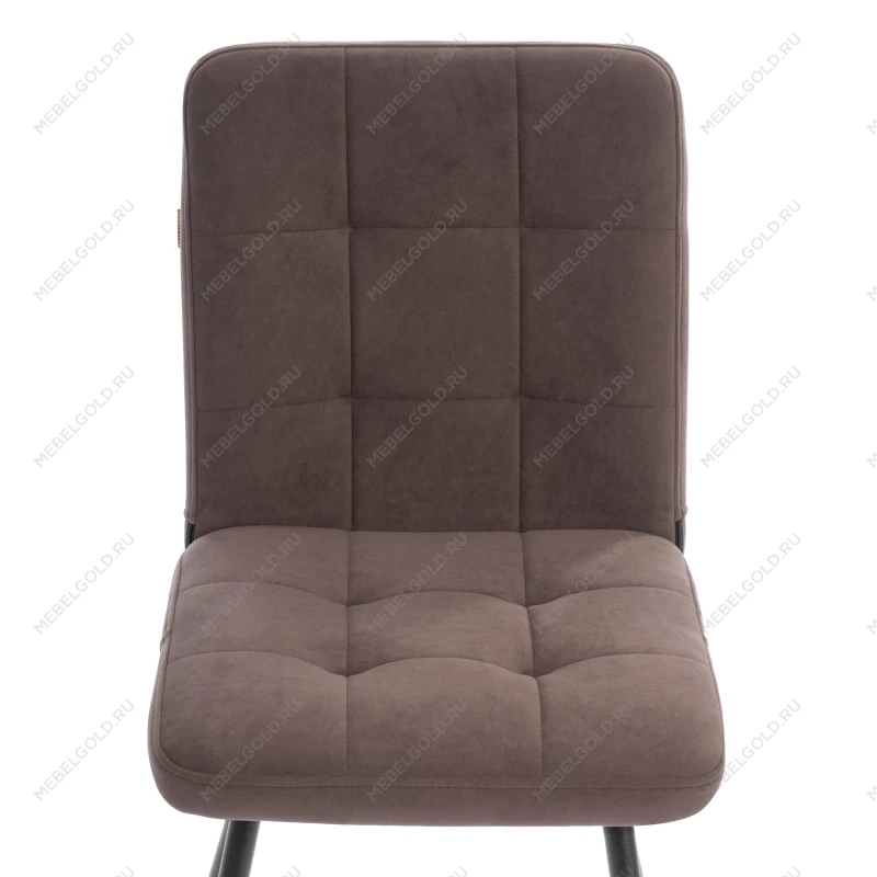 Стул обеденный Medeo, велюр, коричневый, 6, 47х56х89 | изображение 5