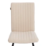 Стул обеденный Monte Carlo, флок, молочный/черный, 4, 50х55х93 | изображение 5