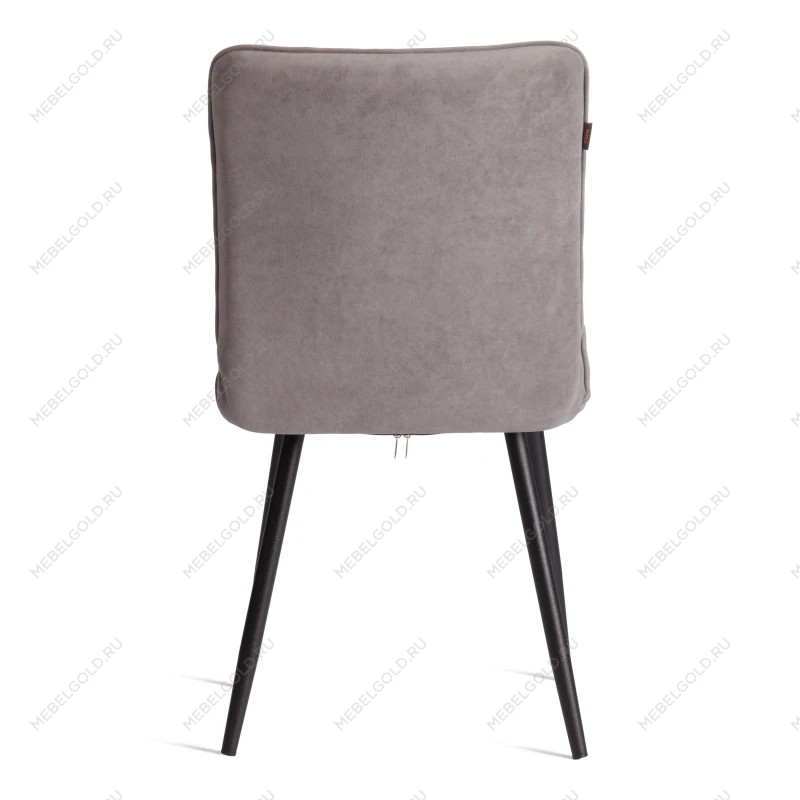 Стул обеденный Bari, LT, велюр, серый/черный, 29, 41х55х89 см | изображение 3