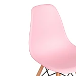 Стул CINDY (EAMES) (mod. 1801), дерево бук/металл/сиденье пластик, 45x51x82 см, Light pink (светло-розовый) | изображение 5