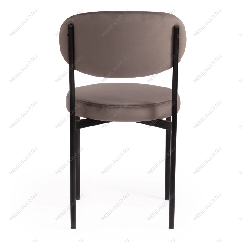 Стул REVO (mod. 7033)/1 шт. в упаковке, ткань/металл, 47х54х82 см, высота до сиденья 47 см, темно-серый barkhat 14/черный | изображение 3