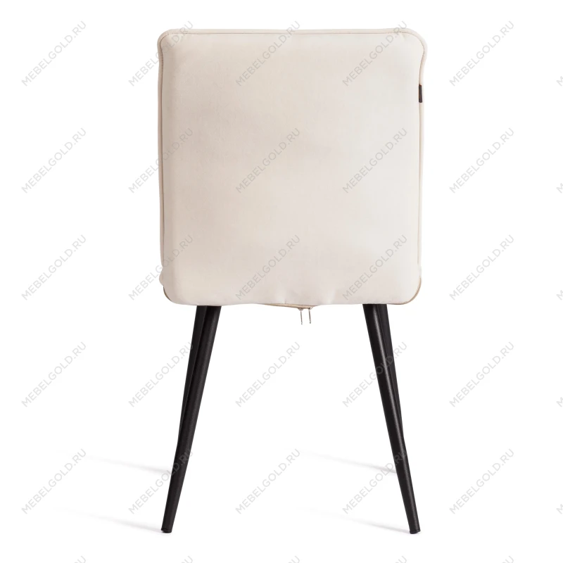 Стул обеденный Sweet, LT, флок, молочный/черный, 4, 41х55х88 см | изображение 3