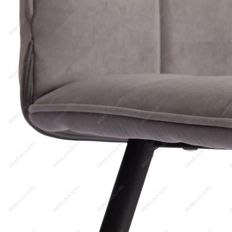 Стул обеденный Bari, LT, велюр, серый/черный, 29, 41х55х89 см | изображение 7