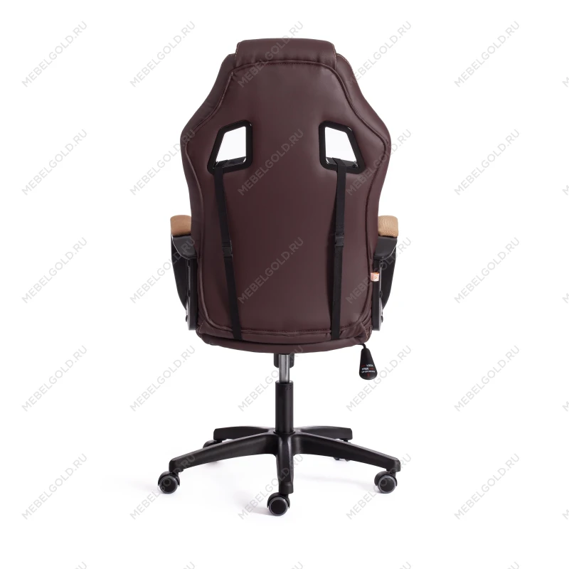 Кресло DRIVER (22), кож/зам/ткань, коричневый/бронза, 36-36/TW-21 | изображение 3
