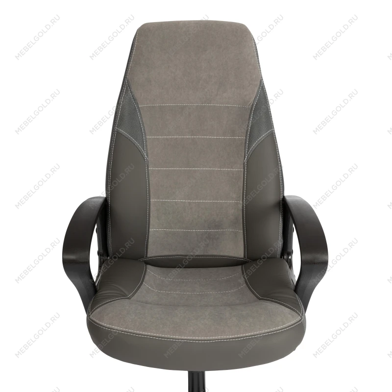 Кресло INTER (24), кож/зам/флок/ткань, серый/металлик, C-36/29/TW-12 | изображение 5