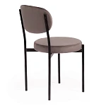 Стул REVO (mod. 7033)/1 шт. в упаковке, ткань/металл, 47х54х82 см, высота до сиденья 47 см, темно-серый barkhat 14/черный | изображение 2