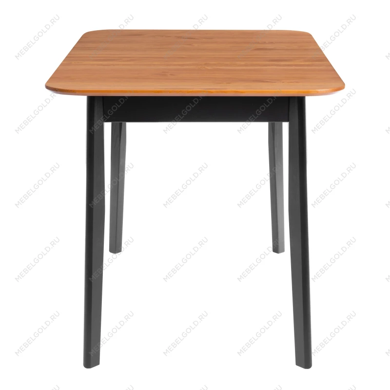 Стол Соната Люкс/Sonata Lux table, 120х75х75 см, массив сосны, антик/чёрный, 120х75х75 см | изображение 2