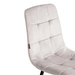 Стул CHILLY (mod. JSC-220), Велюр/металл, 44,5х52,5х88 см, Light grey (светло-серый) HLR14 / черный | изображение 8