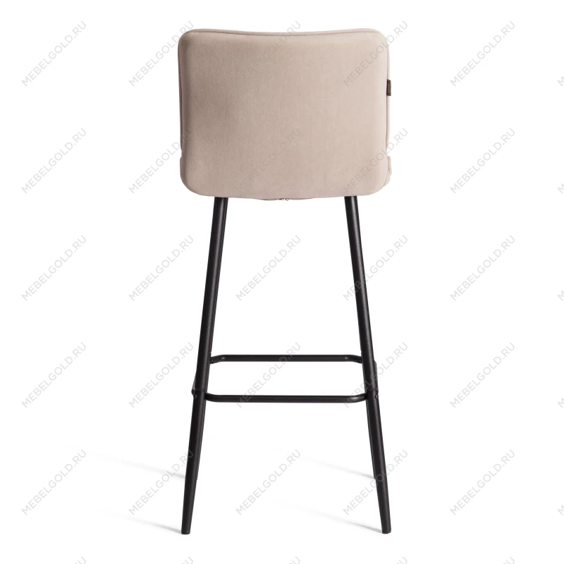 Барный стул Bari/Бари, велюр, бежевый, 7, 45х56х110 см | изображение 3