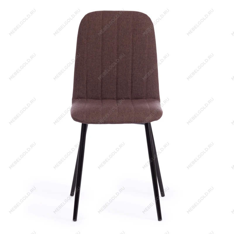 Стул ARC, ткань/металл, 46 х 52 х 88 см, коричневый 01/черный | изображение 4