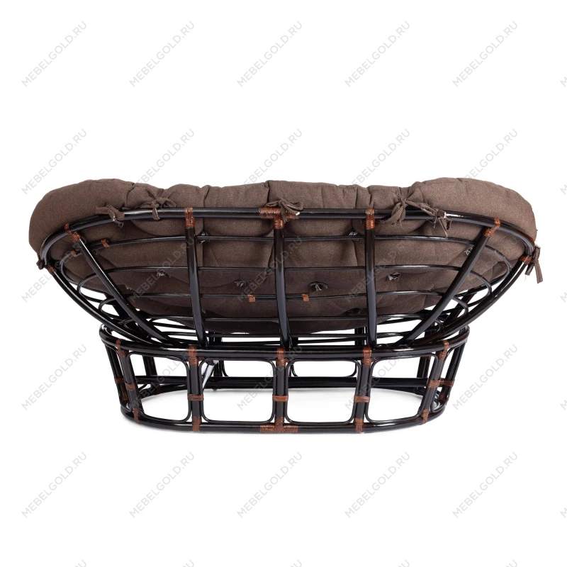 Диван MAMASAN/МАМАСАН 23/02 W/с подушкой, подушка 182х119 см, 169х102х80 см, Antique brown (античный черно-коричневый), ткань, коричневый, 3М7 | изображение 3