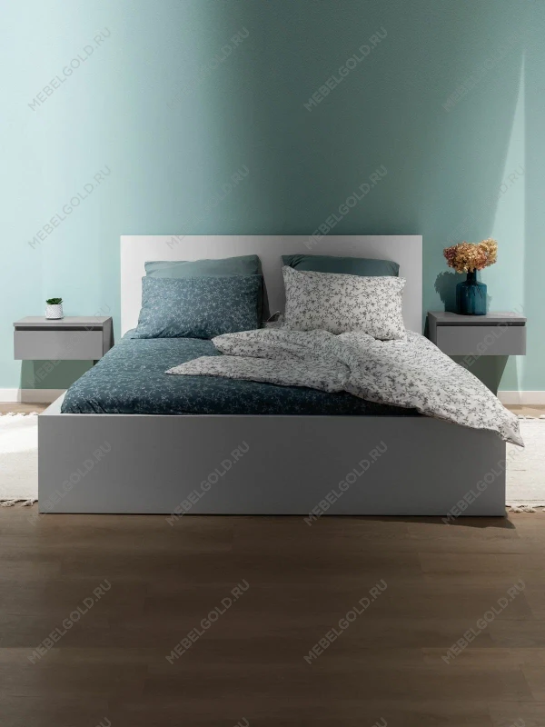 Тумба прикроватная подвесная Варма 50х21х30, серая | изображение 3