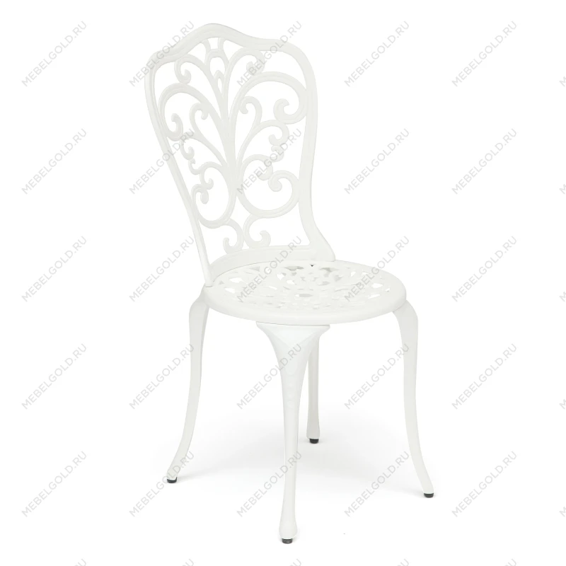 Комплект Secret De Maison Romance (стол +2 стула), алюминиевый сплав, D60/H67, 53х41х89см, butter white | изображение 1