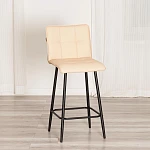 Полубарный стул Bari/Бари, экокожа, бежевый, 42х55х99 см | изображение 13