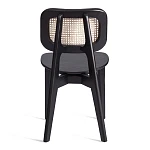 Стул ODIN, дерево вяз/ротанг, черный, 42х45х78 см | изображение 3