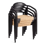 Стул MIDGARD, дерево вяз/бечевка, черный, 50х51х78,5 см | изображение 10