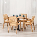 Стул VANHEIM, дерево вяз/бечевка, Груша (№3), 46х45х83 см | изображение 11