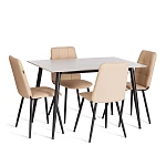 Стул обеденный Asti, TREND, экокожа, бежевая, 50х55х93 | изображение 9