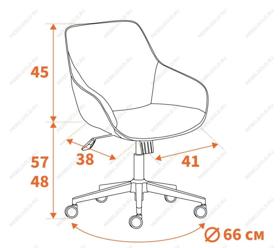 Кресло DUBLIN хром, вельвет, серый | изображение 11