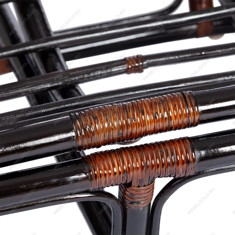 Диван MAMASAN/МАМАСАН 23/02 W/с подушкой, подушка 182х119 см, 169х102х80 см, Antique brown (античный черно-коричневый), ткань, коричневый, 3М7 | изображение 11