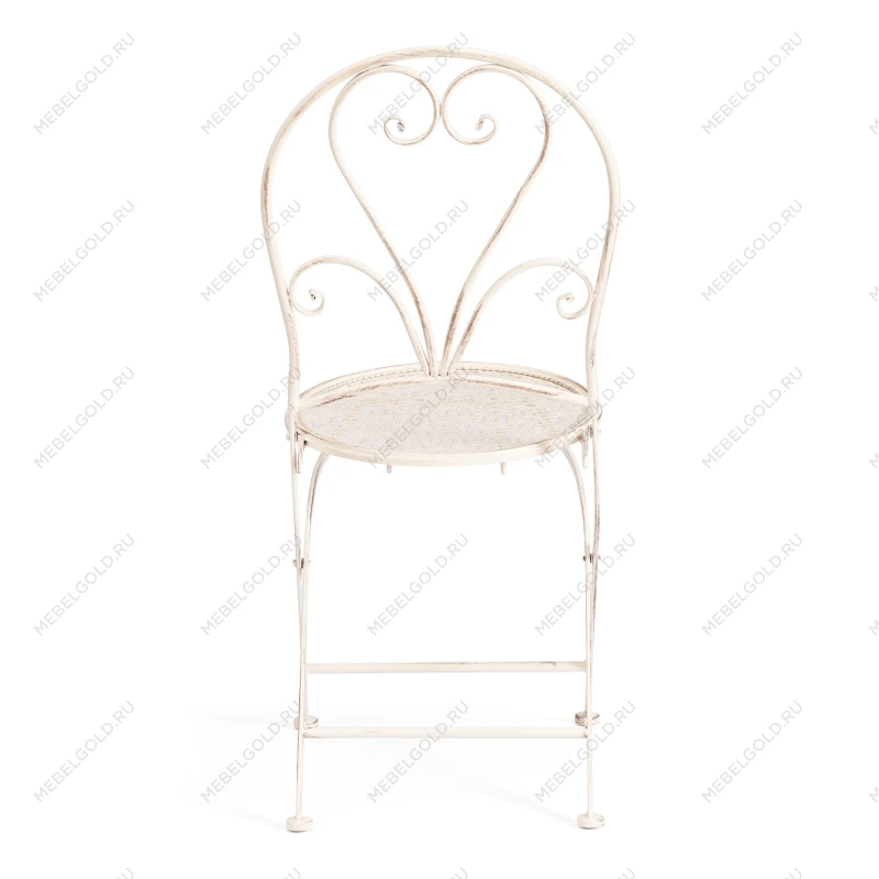 Стул Love Chair (PL08-11140), стальной сплав, античный белый, 40х47,5х94 см | изображение 4