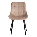 Стул ABRUZZO ( mod. 8060 ), металл/велюр, 54 х 62 х 83 см, бежевый (HLR 8)/черный | изображение 4