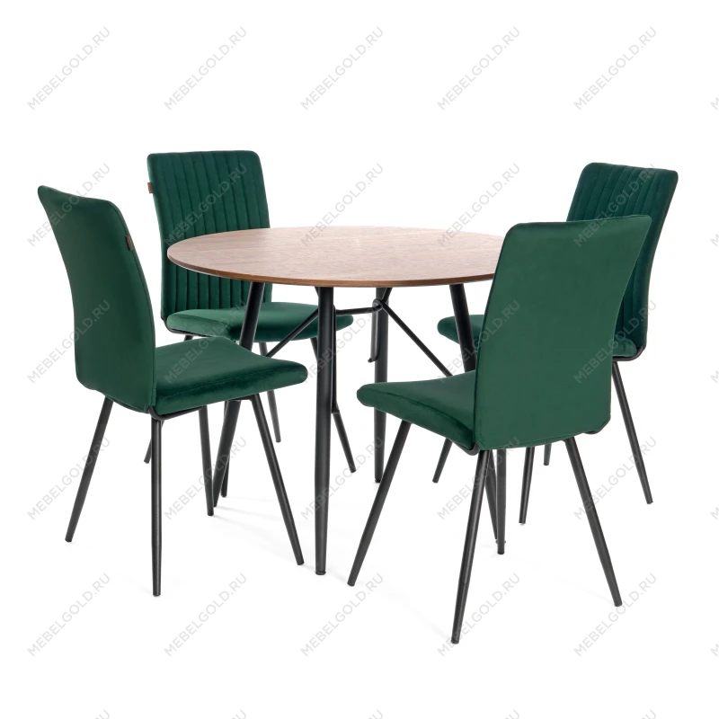 Стул обеденный Monte Carlo, TREND, велюр, Deep Forest (изумруд), 49х51х93 см | изображение 14