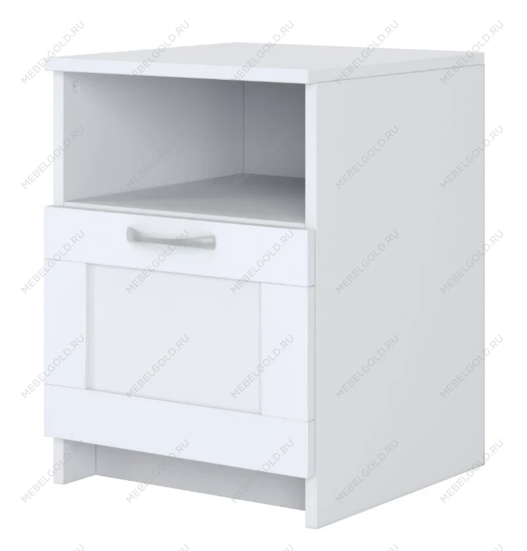 Тумба прикроватная Сириус, 1 ящик, 41х39х53 см, белая