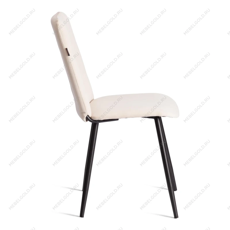 Стул обеденный Asti, TREND, велюр, молочный/черный, 4, 50х55х93 | изображение 1