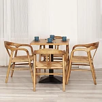 Стул VALI, дерево вяз/бечевка, Груша (№3), 50х46х77 см | изображение 9