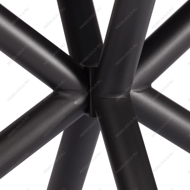 Стол обеденный Winston/Винстон, столешница керамика (матовая) /опоры металл, темно-серый/черный, (120+30+30)x80x75(+1) см | изображение 11