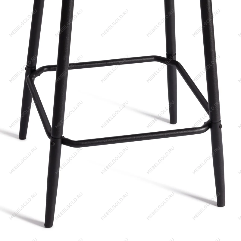 Полубарный стул Bari/Бари, экокожа, черный, 42х55х99 см | изображение 10