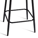 Полубарный стул Bari/Бари, экокожа, черный, 42х55х99 см | изображение 10