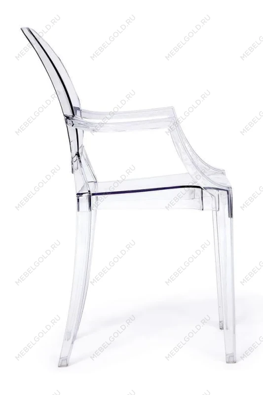 Кресло MEDALION (mod. 922), пластик, 56,5*53,2*92,5см, прозрачный | изображение 1